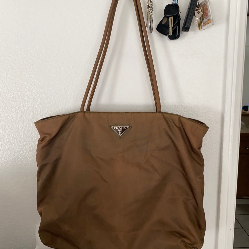 Authentic Prada nylon tote bag